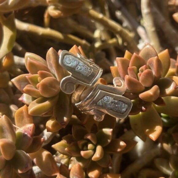 925 HECHO EN MEXICO JYG Abalone Bypass RING - Picture 5 of 9